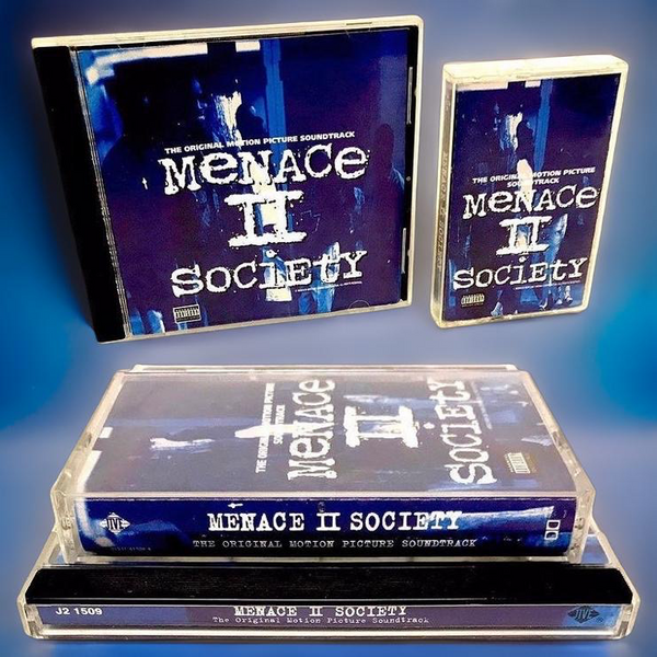 •MENACE II SOCIETY - THE ORIGINAL MOTION PICTURE SOUNDTRACK• (1993) (CASSETTE & CD AVAILABLE) (ORIGINAL PRESSINGS)