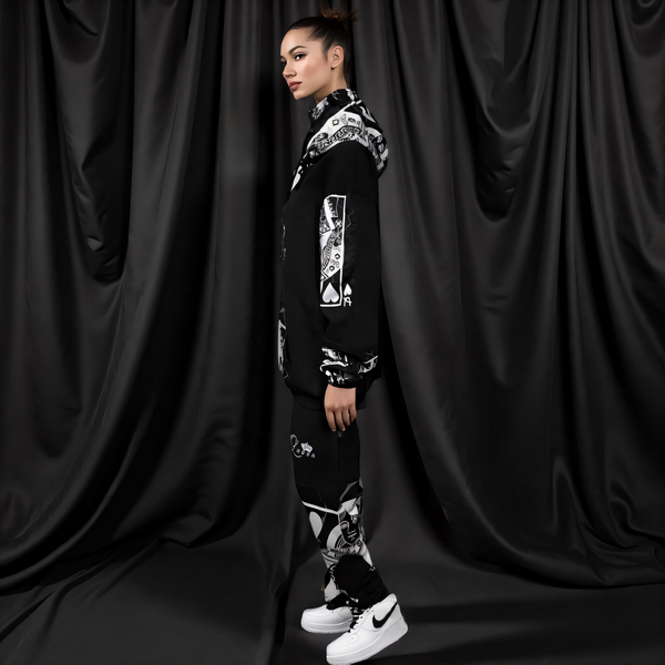 •QUEEN•OF•HEARTS• LUXURY JOGGER SWEATSUITS (CUT & SEW)(EMBROIDERED LOGO)
