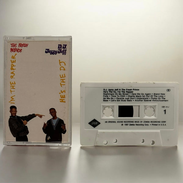 •DJ JAZZY JEFF AND THE FRESH PRINCE - HE’S THE DJ I’M THE RAPPER• ~1988 OG CLUB PRESSING~ (CASSETTE TAPE WHITE SHELL) (3)