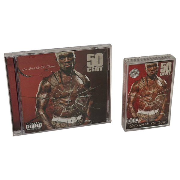 •50 CENT - GET RICH OR DIE TRYING• ~2003 OG PRESSINGS~ (CD & CASSETTE TAPE)