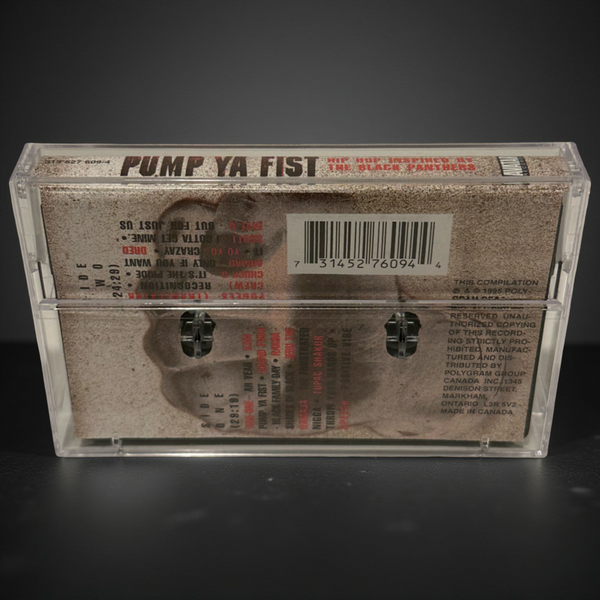 •PUMP YA FIST - HIP HOP INSPIRED BY THE BLACK PANTHERS• ~1995 OG CANADIAN PRESSING~ (CASSETTE TAPE) (BLACK SHELL)