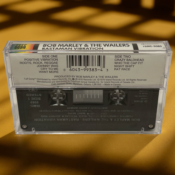 •BOB MARLEY & THE WAILERS - RASTAMAN VIBRATIONS• ~1976 REPRESS~ (CASSETTE TAPE)