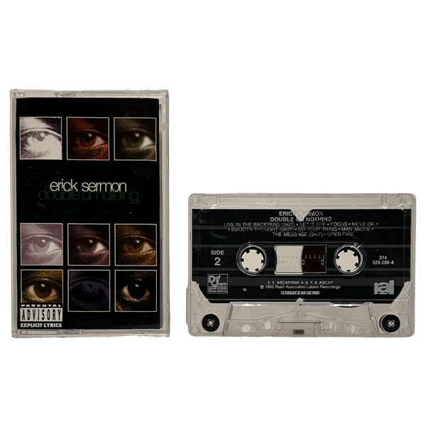 •ERICK SERMON - DOUBLE OR NOTHING• ~1995 OG PRESSINGS~ (CD & CASSETTE TAPE)