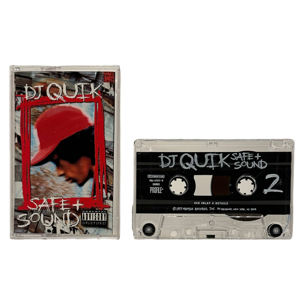 •DJ QUIK ~ SAFE + SOUND• ~1995 OG PRESSINGS~ (CD & CASSETTE TAPE)