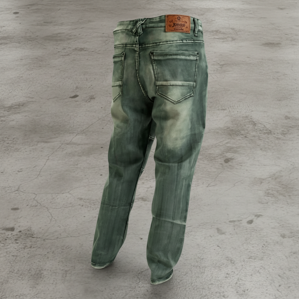 *AKADEMIKS* (GREEN) STRETCH DENIM FOR MEN (WAIST 38")