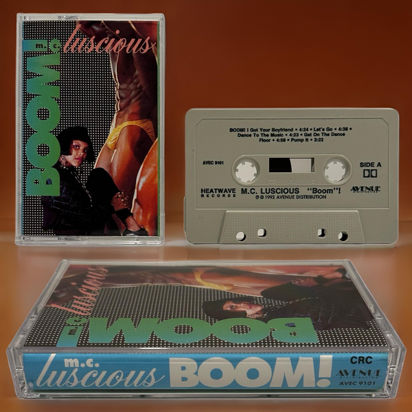 •M.C. LUSCIOUS ~ “BOOM”!• 1992 OG PRESSING~ (CASSETTE TAPE) (2)