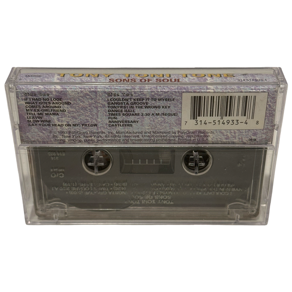•TONY TONI TONE - SONS OF SOUL• ~1993 OG PRESSING~ (CASSETTE TAPE) (1)