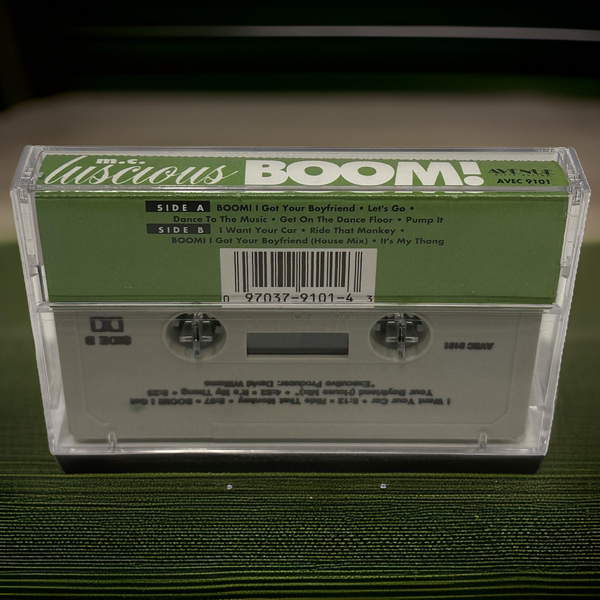 •M.C. LUSCIOUS ~ “BOOM”!• ~1992 OG PRESSING~ (CASSETTE TAPE) (1)