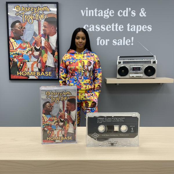 •D.J. JAZZY JEFF AND THE FRESH PRINCE ~ HOMEBASE• (1991 OG PRESSING) (CASSETTE TAPE) (3)