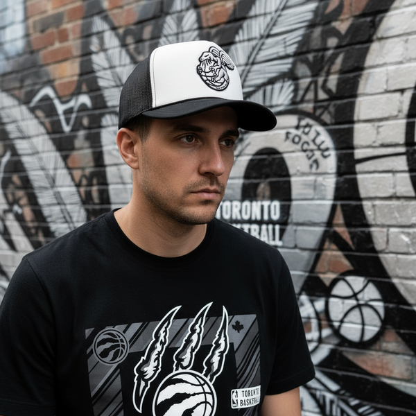 *Toronto Raptors* trucker style snapback hats by Mitchell & Ness