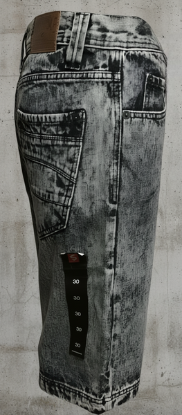 *SOUTHPOLE*’ (ACID BLUE) ~RIPPED DENIM SHORTS~ (WAIST 30'')