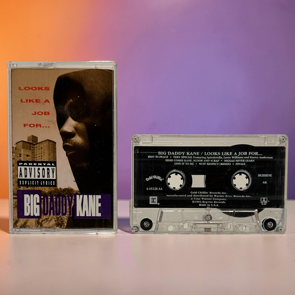 •BIG DADDY KANE ~ LOOKS LIKE A JOB FOR…• ~1993 OG PRESSING~ (CASSETTE TAPE) (1)