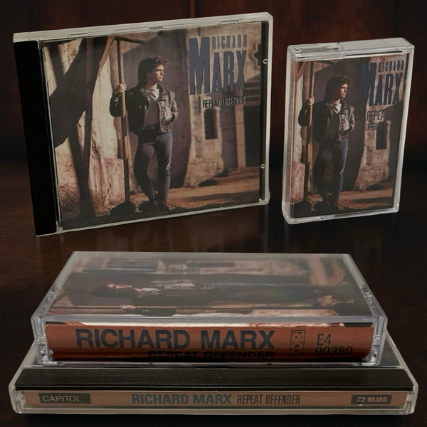 •RICHARD MARX - REPEAT OFFENDER• ~1989 OG CANADIAN PRESSINGS~ (CD & CASSETTE TAPE)