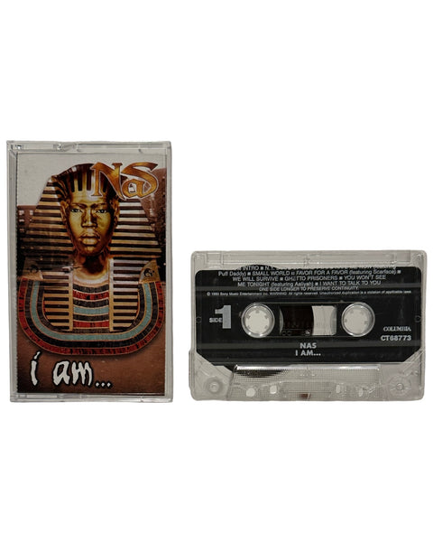 •NAS - I AM…• ~1999 OG PRESSING~ (CASSETTE TAPE)