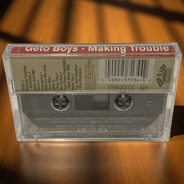 •GETO BOYS - MAKING TROUBLE• ~1988 PRIORITY RECORDS REPRESSING~ (CASSETTE TAPE)