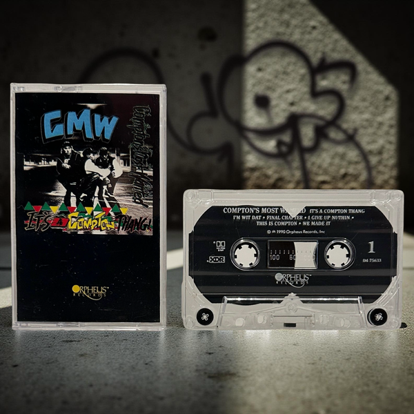 •COMPTON’S MOST WANTED - CMW• ~IT’S A COMPTON THANG• ~1990 OG PRESSING~ (CASSETTE TAPE) (USA CLEAR SHELL)