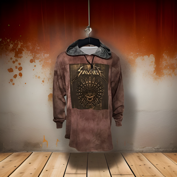 ^CAMP CLOTHING CO.^ *SAVAGE* 3D PRINT ACID WASH PULLOVER HOODIES