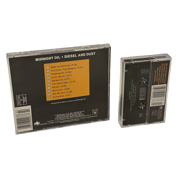 •MIDNIGHT OIL - DIESEL & DUST• ~1988 OG CANADIAN PRESSINGS~ (CD & CASSETTE TAPE)