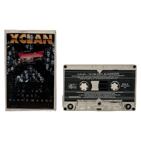 •X-CLAN - TO THE EAST, BLACKWARDS• ~1990 OG PRESSING~ (CASSETTE TAPE)