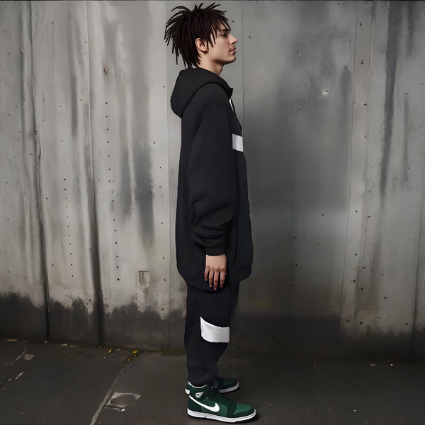 ^SEAN JOHN^ (GREEN~MULTI) POLYESTER HOODED ZIP UP TRACKSUITS (XB SIZED)