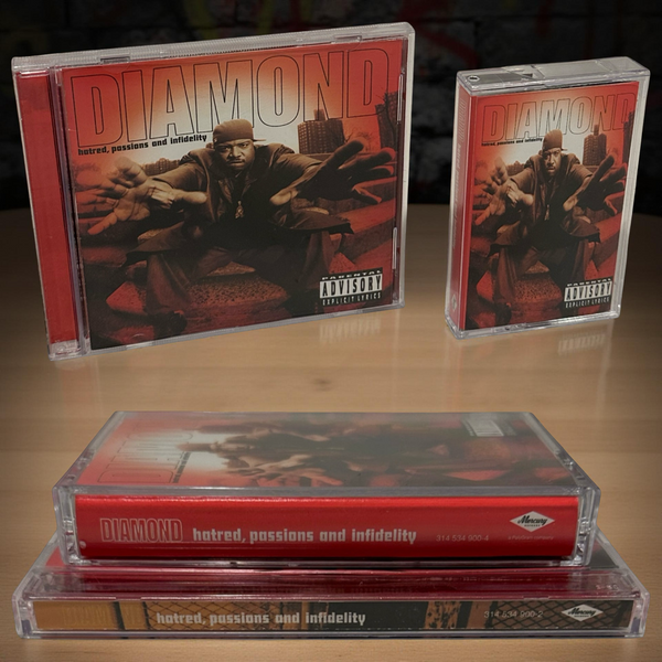 •DIAMOND - HATRED, PASSIONS & INFIDELITY• ~1997 OG PRESSINGS~ (CD & CASSETTE TAPE)