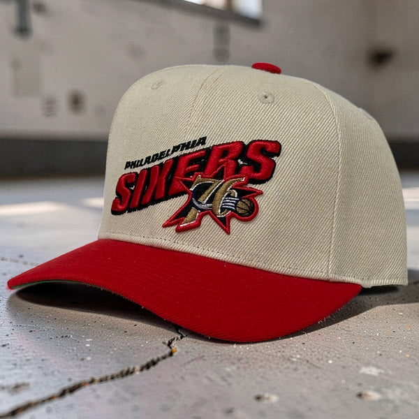*PHILADELPHIA 76ERS* Snapback hat by Mitchell & Ness (Youth Size Sample)