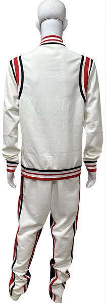 ^UCXX^ (WHITE-MULTI) ZIP UP TRACKSUITS (ACTIVEWEAR)