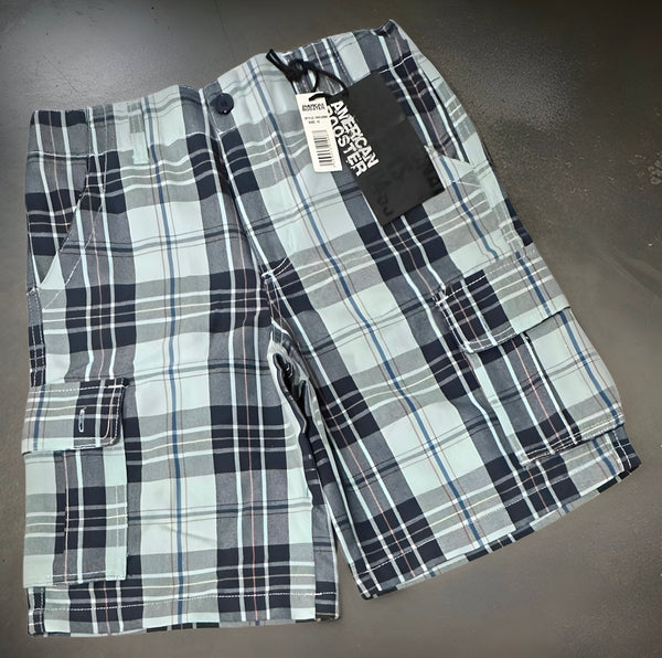 *AMERICAN ROOSTER* BOYS PLAID CARGO SHORTS (Size 10)