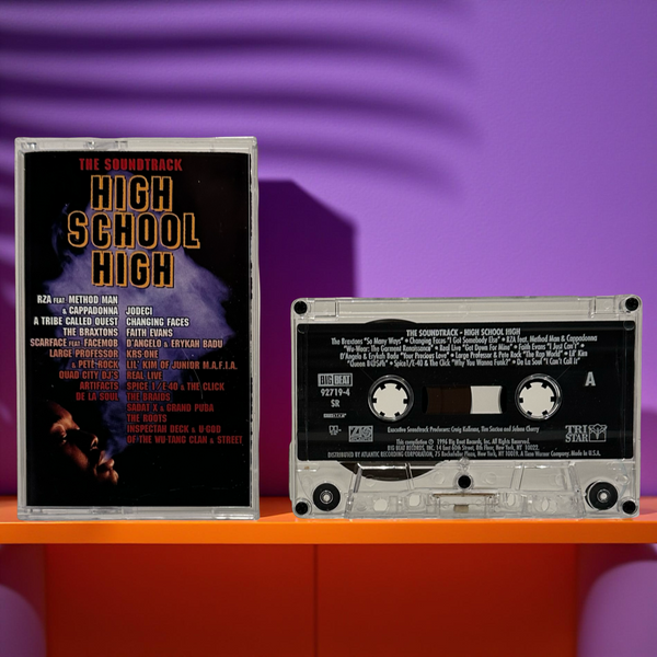 •HIGH SCHOOL HIGH ~ THE SOUNDTRACK• ~1996 OG PRESSING~ (CASSETTE TAPE) (2)