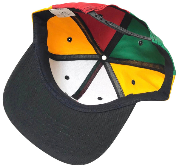 *Roots Rock Raggae* soft shell Rasta style hat (4 tone)