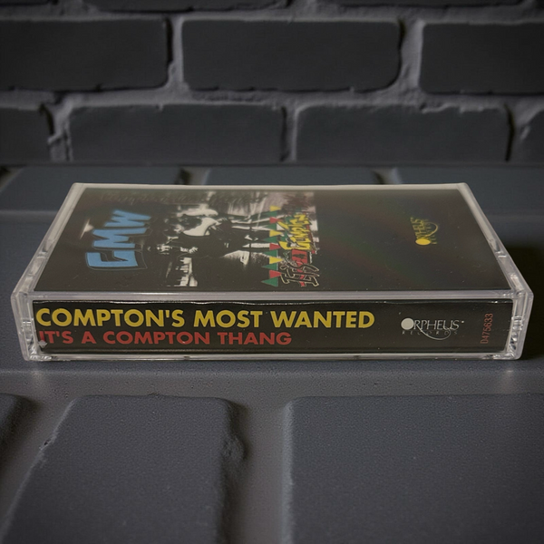 •COMPTON’S MOST WANTED - CMW• ~IT’S A COMPTON THANG• ~1990 OG PRESSING~ (CASSETTE TAPE) (USA CLEAR SHELL)