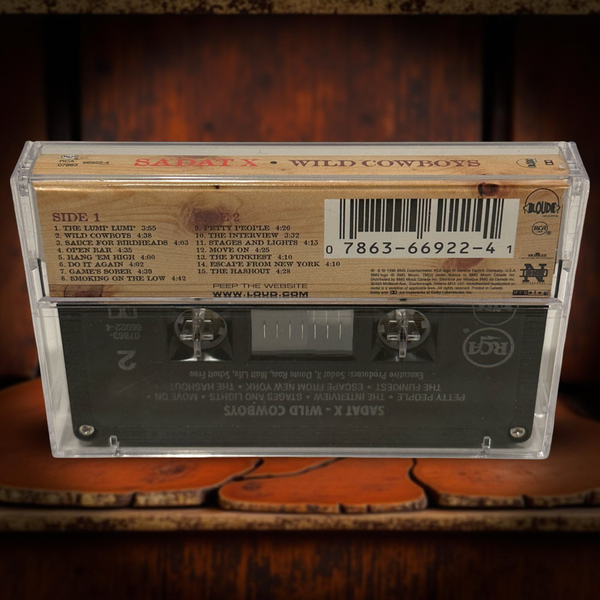 •SADAT X - WILD COWBOYS• ~1996 OG CANADIAN PRESSING~ (CASSETTE TAPE) (BLACK SHELL)