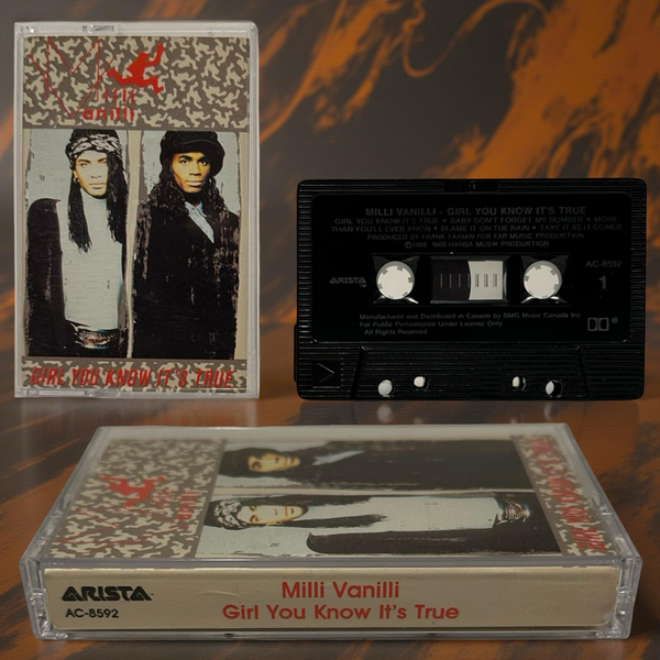 •MILLI VANILLI - GIRL YOU KNOW IT’S TRUE• ~1989 OG PRESSING~ (CASSETTE TAPE) (CANADIAN BLACK SHELL)