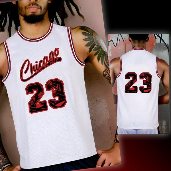 ^CHICAGO 23^ Basketball Jerseys (Stitched Logos & Numbers)