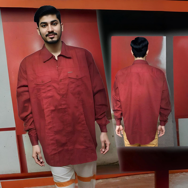 ^ECKO UNLIMITED^ ~WINE RED~ LONG SLEEVE DRESS SHIRT