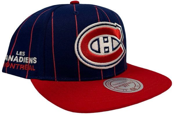 *Montreal Canadiens* ~Pinstripe~ snapback hats by Mitchell & Ness