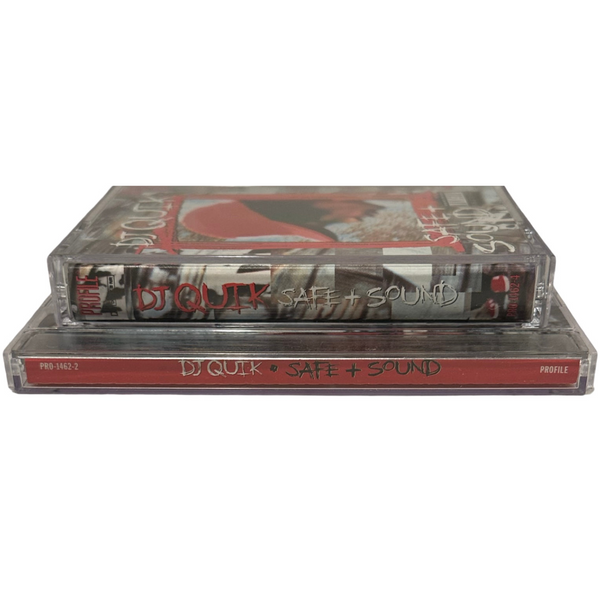 •DJ QUIK ~ SAFE + SOUND• ~1995 OG PRESSINGS~ (CD & CASSETTE TAPE)