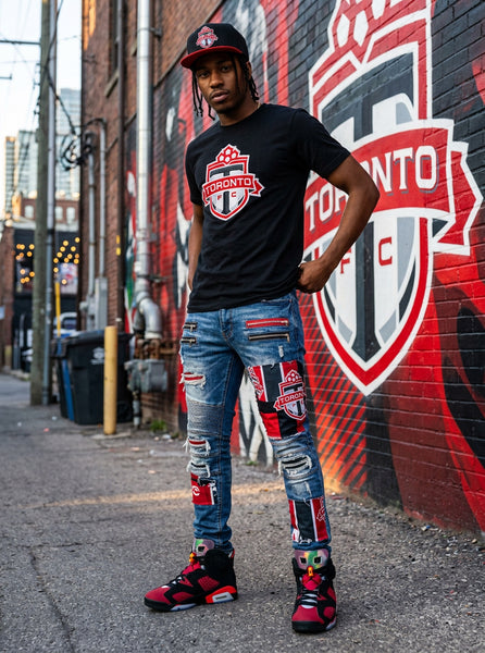 *TORONTO FOOTBALL CLUB* Snapback Hats by Michell and Ness (Adjustable Fit) (Mesh)