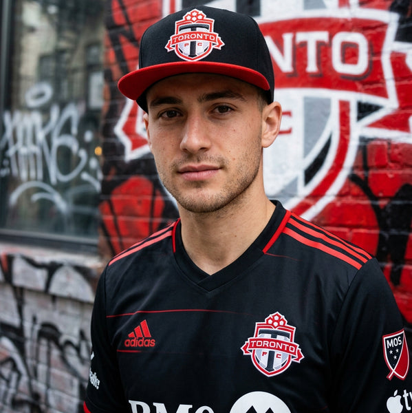 *TORONTO FOOTBALL CLUB* Snapback Hats by Michell and Ness (Adjustable Fit) (Mesh)