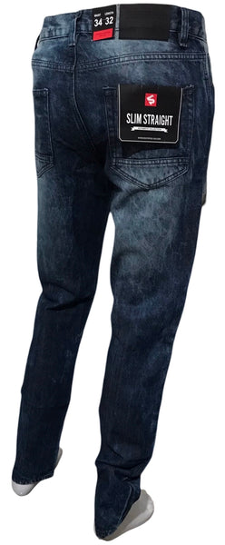 ^SOUTHPOLE^ (DARK SAND BLUE) RIPPED DENIM FOFR MEN (34'' x 32'')