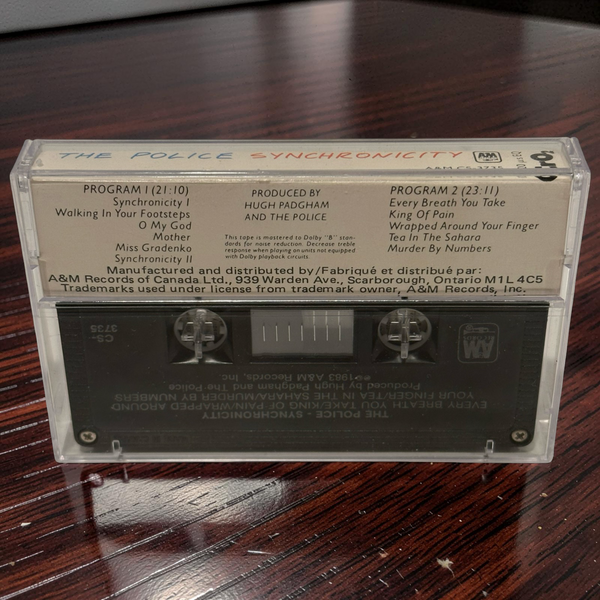 •THE POLICE ~ SYNCHRONICITY• ~1983 OG CANADIAN REPRESSINGS~ (CD & CASSETTE TAPE)