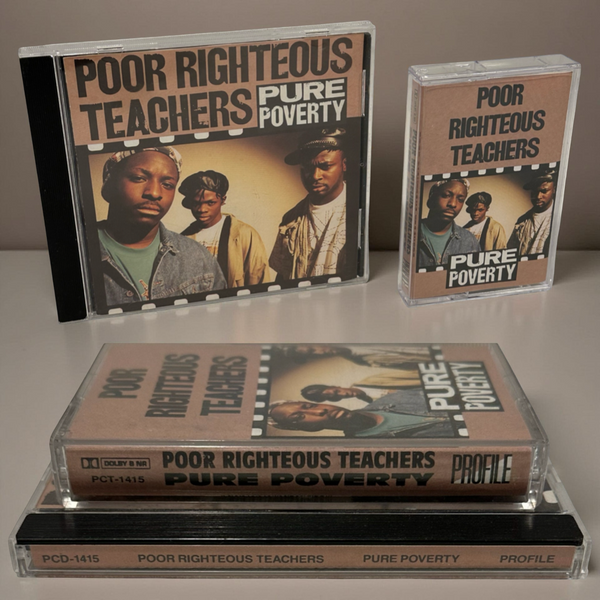 •POOR RIGHTEOUS TEACHERS - PURE POVERT• ~1991 OG PRESSINGS~ (CD & CASSETTE TAPE)