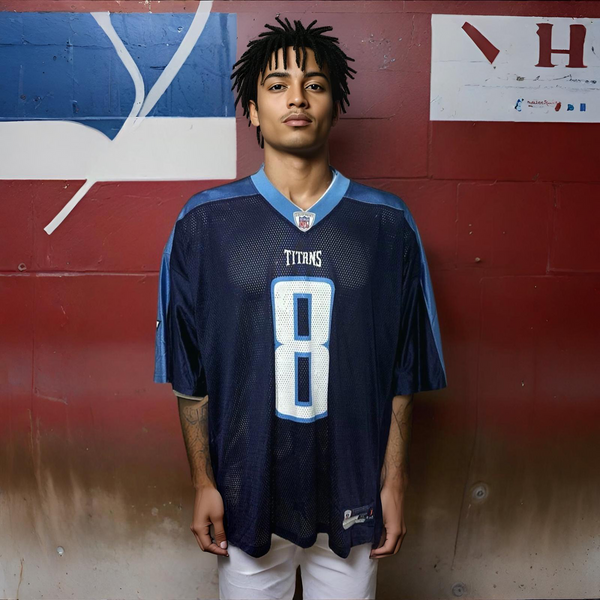 ^TENNESSEE TITANS^ (HASSELBECK) ~ON FIELD~ NFL JERSEY
