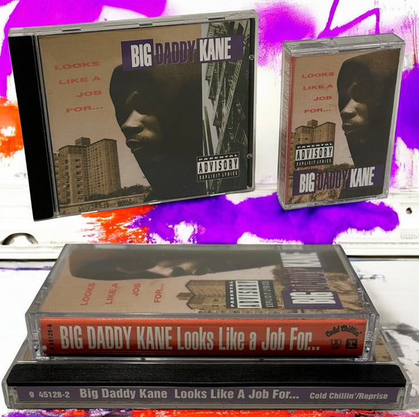 •BIG DADDY KANE - LOOKS LIKE A JOB FOR…• ~1993 OG PRESSINGS~ (CD & CASSETTE TAPE)