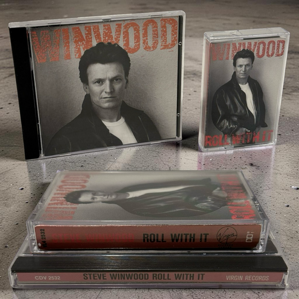 •STEVE WINWOOD ~ ROLL WITH IT• ~1988 OG CANADIAN PRESSINGS~ (CD & CASSETTE TAPE)