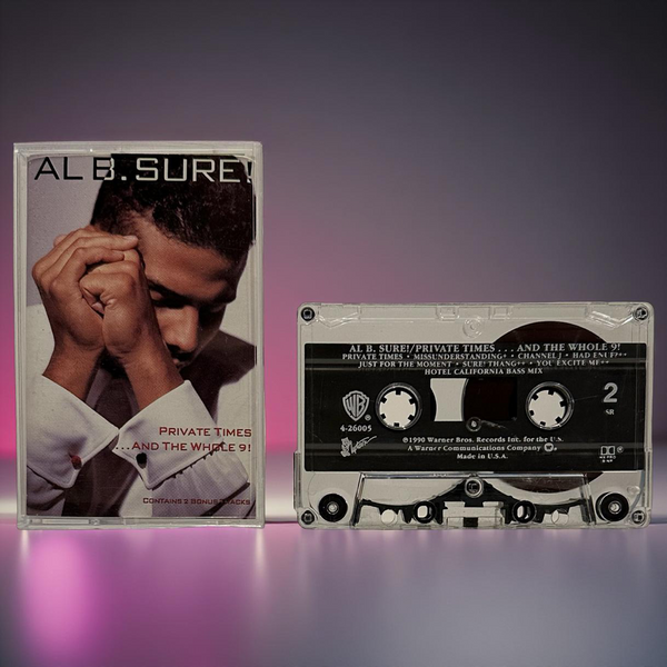 •AL B. SURE - PRIVATE TIMES… AND THE WHOLE 9!• ~1990 OG PRESSING~ (CASSETTE TAPE)