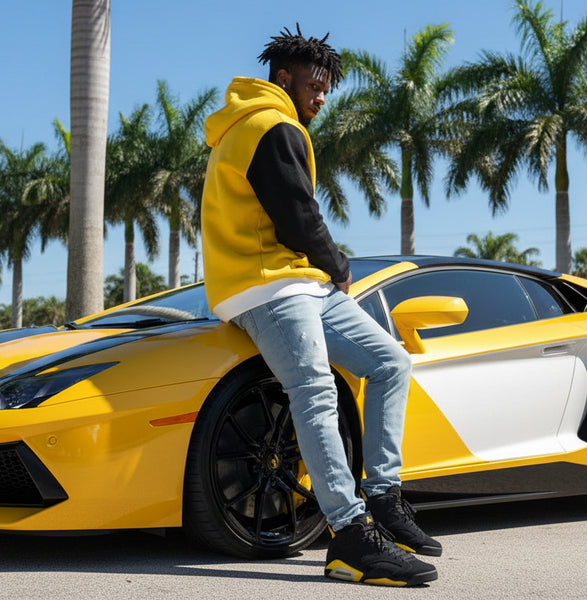 *WU-WINNIPEG* (3 TONE) PULLOVER HOODIES (EMBROIDERED LOGOS) (CUT & SEW)