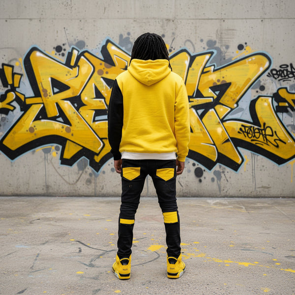 *WU-WINNIPEG* (3 TONE) PULLOVER HOODIES (EMBROIDERED LOGOS) (CUT & SEW)