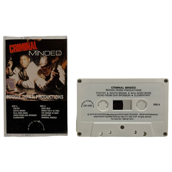 •BOOGIE DOWN PRODUCTIONS - CRIMINAL MINDED• ~1987 OG PRESSING & REPRESSING~ (CD & CASSETTE TAPE)