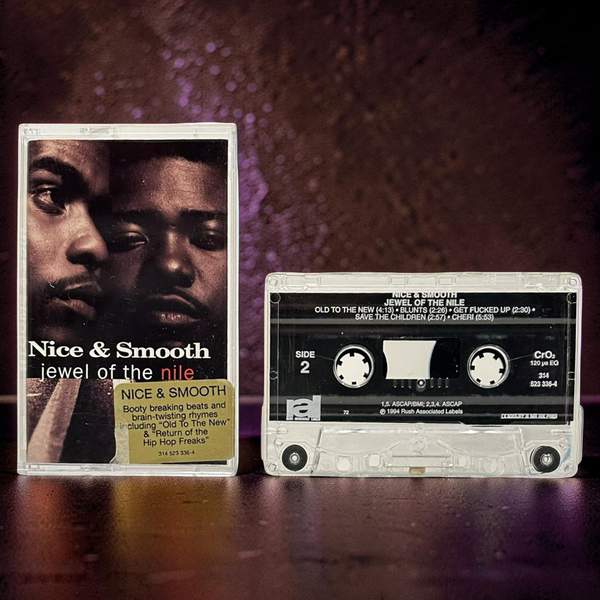 •NICE & SMOOTH ~ JEWEL OF THE NILE• ~1994 OG PRESSING~ (CASSETTE TAPE) (HYPE STICKER ON FRONT ARTWORK) (3)